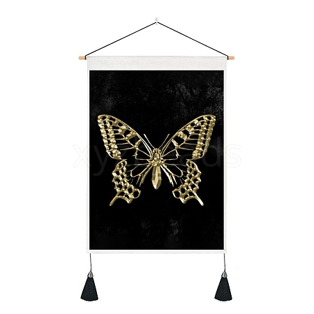 Butterfly Pattern Polyester Wall Hanging Tapestry PW-WG0A325-08-1