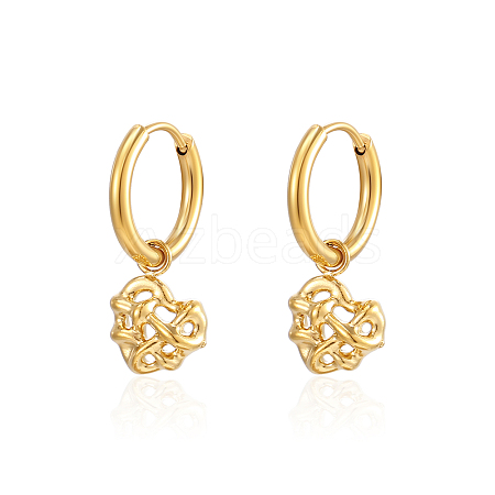 Heart Stainless SteelHoop Earrings for Women SJ0663-1-1