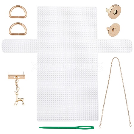 Plastic Shoulder Bag Making Kits DIY-WH0210-51-1