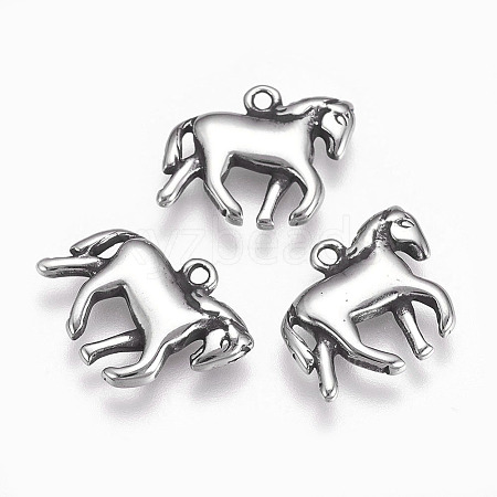 304 Stainless Steel Pendants STAS-P225-081AS-1