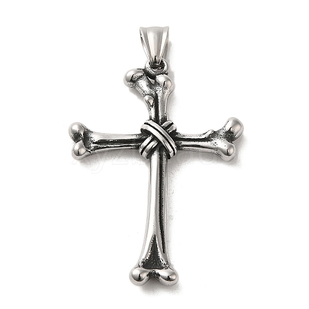 304 Stainless Steel Big Pendants LS-STAS-D091-06AS-1