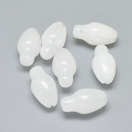 Natural White Jade Pendants G-F637-18K-1