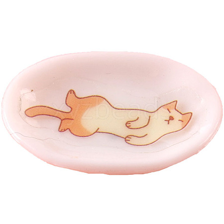 Dish Shape Plastic Miniature Ornaments PW-WG93855-01-1