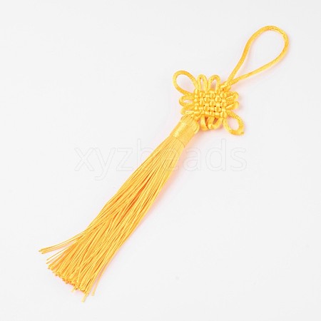 Polyester Tassel Pendant Decorations AJEW-WH0049-A01-1