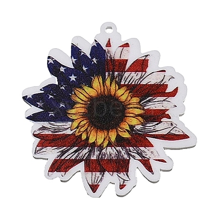 Independence Day Acrylic Pendants OACR-O007-05B-1