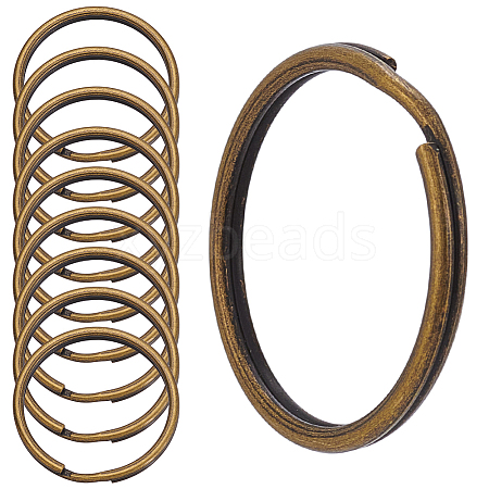 50Pcs Iron Keychain Clasps FIND-SP0005-56AB-1