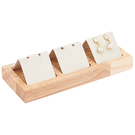 Wooden Earrings Display Tray EDIS-WH0021-01B-1