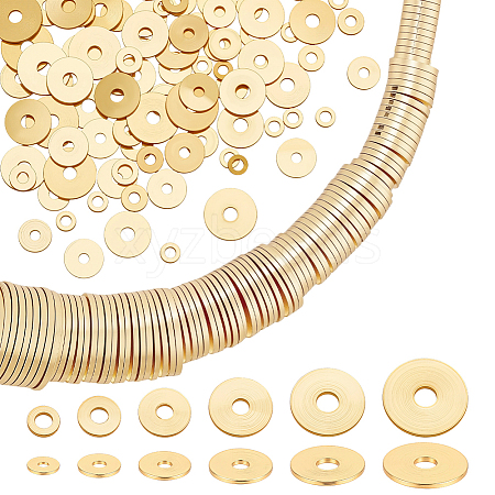 6 Styles Brass Spacer Beads KK-PH0013-70G-1
