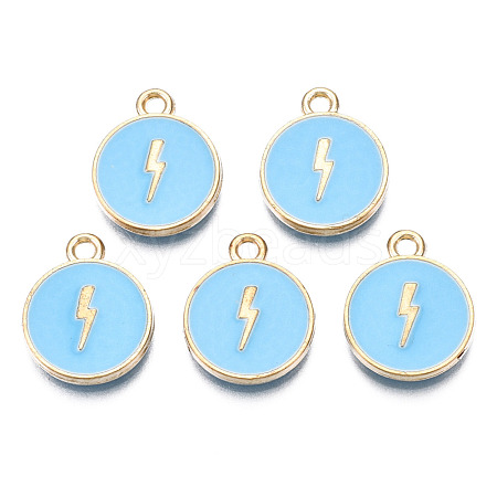 Alloy Enamel Pendants ENAM-N054-89C-1