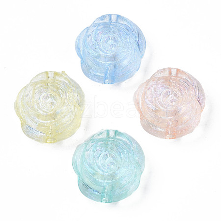 Transparent Acrylic Beads OACR-S028-138-1