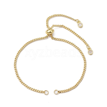 Brass Curb Chains Bracelet Makings AJEW-JB01225-1