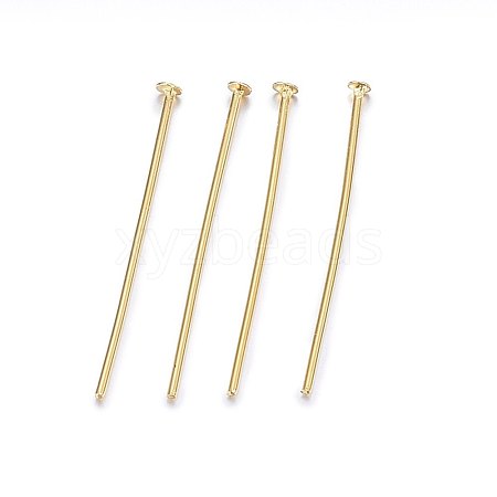 304 Stainless Steel Flat Head Pins X-STAS-F174-09G-B-1