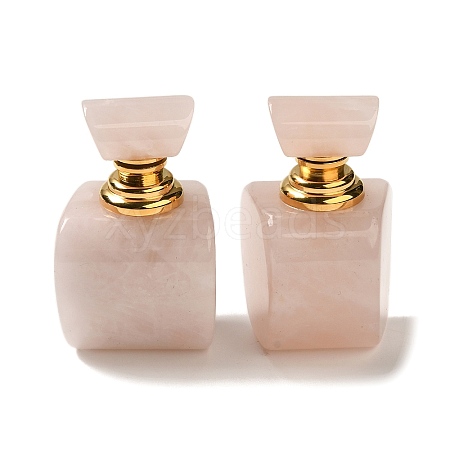 Natural Rose Quartz Dropper Perfume Bottles DJEW-H010-02G-02-1