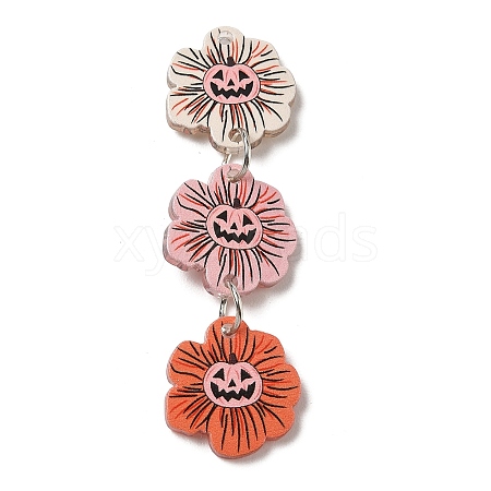 Halloween Printed Acrylic Big Pendants AC-CBACFA6-01B-P-1