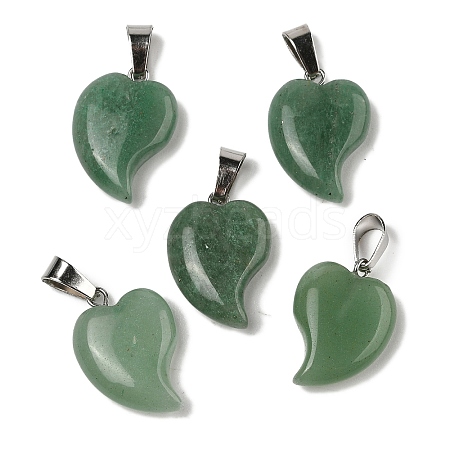 Natural Green Aventurine Pendants G-B127-11P-05-1