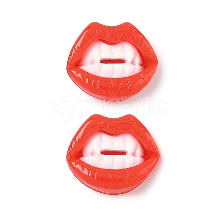 Funny Opaque Resin Cabochons CRES-D312-01B-1