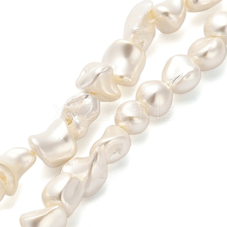 Electroplated Shell Pearl Beads Strands BSHE-C009-01A-1