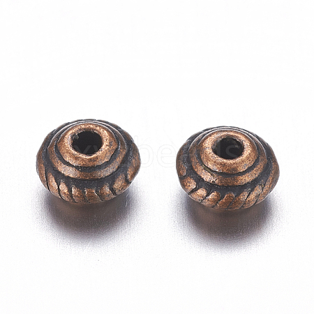 Tibetan Style Alloy Spacer Beads RLFH10167Y-01R-1