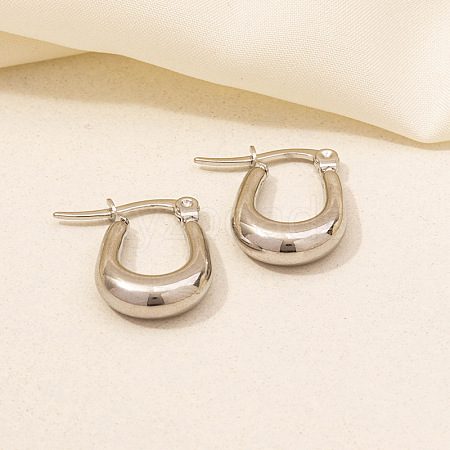 Stylish Stainless Steel Hoop Earrings for Women OK9057-5-1