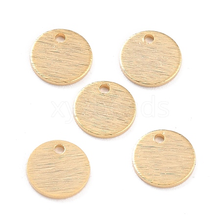 Brass Charms KK-Y003-06F-G-1