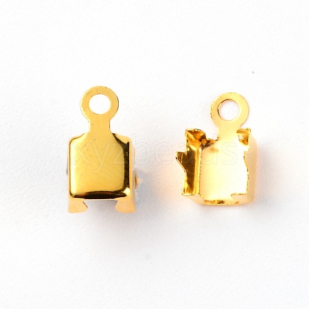 Zinc Alloy Rhinestone Claw Charms Setting PALLOY-TAC0023-07G-1