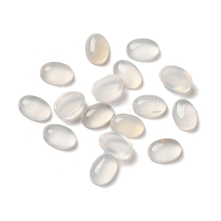 Natural White Agate Cabochons G-F605E-13B-1