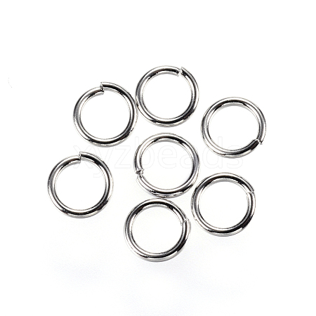 Tarnish Resistant 304 Stainless Steel Open Jump Rings X-STAS-D448-099P-6mm-1