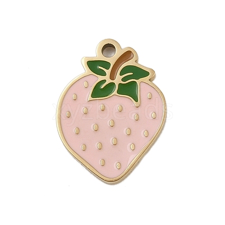 304 Stainless Steel Enamel Charms STAS-I338-01G-07-1