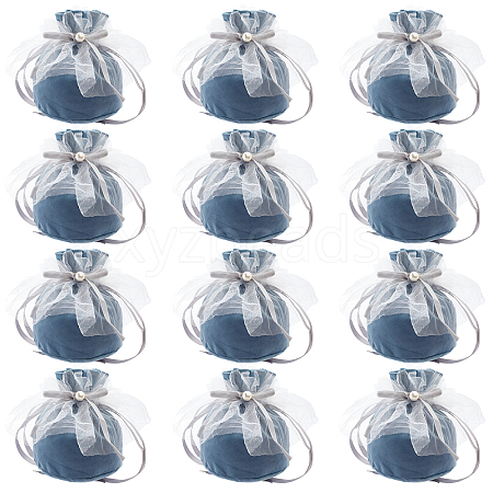  12Pcs Velvet Jewelry Drawstring Gift Bags TP-NB0001-30D-1