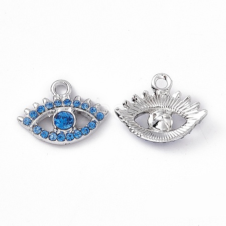 Alloy Rhinestone Pendants PALLOY-P287-06P-02-1