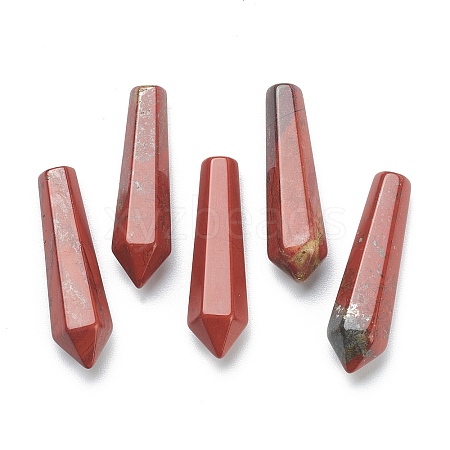 Natural Red Jasper Pointed Beads G-E490-C31-1
