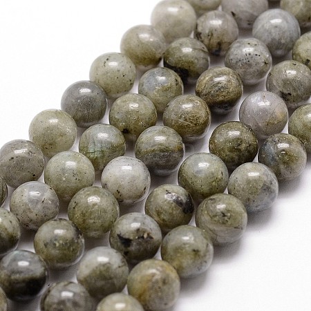 Natural Labradorite Bead Strands G-G735-29-8mm-1