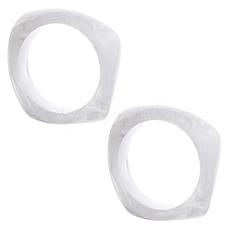 2Pcs Resin Bangles BJEW-UN0001-74-1