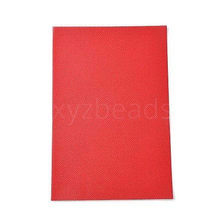 Lichee Pattern Double-Faced Imitation Leather Fabric DIY-WH0171-45L-1