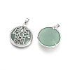 Natural Green Aventurine Pendants G-L512-J07-2