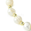 Natural Cultured Freshwater Pearl Beads Stretch Bracelets BJEW-JB10739-4