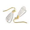 Ion Plating(IP) Natural Quartz Crystal Dangle Earring EJEW-C084-01G-08-2