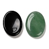 Natural & Synthetic Mixed Gemstone Oval Worry Stone G-R487-01-3