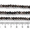 Natural Silver Obsidian Beads Strands G-S150-20A-4mm-5