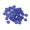 Flat Round Eco-Friendly Handmade Polymer Clay Beads CLAY-R067-8.0mm-09-4