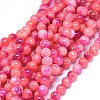 Natural Dyed Jade Beads Strands G-F601-A29-1