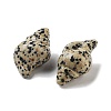 Natural Dalmatian Jasper Carved Figurines DJEW-L023-H13-2