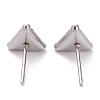 Non-Tarnish 304 Stainless Steel Stud Earring Settings STAS-J032-14-2