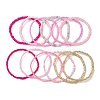 12Pcs 12 Styles Glass Stretch Bracelets BJEW-JB11032-01-4