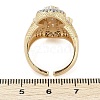 Brass Micro Pave Clear Cubic Zirconia Cuff Rings for Women Men STAS-I109-02GP-5