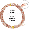 BENECREAT 3 Roll Copper Spring Wire CWIR-BC0001-32-2