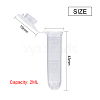 Disposable Plastic Transfer Pipettes and Transparent Disposable Plastic Centrifuge Tube DIY-BC0001-82-4