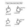 Unicraftale 304 Stainless Steel Smooth Surface Spring Ring Clasps STAS-UN0005-86P-2