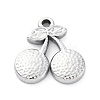 304 Stainless Steel Pendants STAS-V003-07P-1