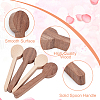 Gorgecraft 4Pcs 2 Style Walnutwood & Beechwood Spoon Mold DIY-GF0005-08-4